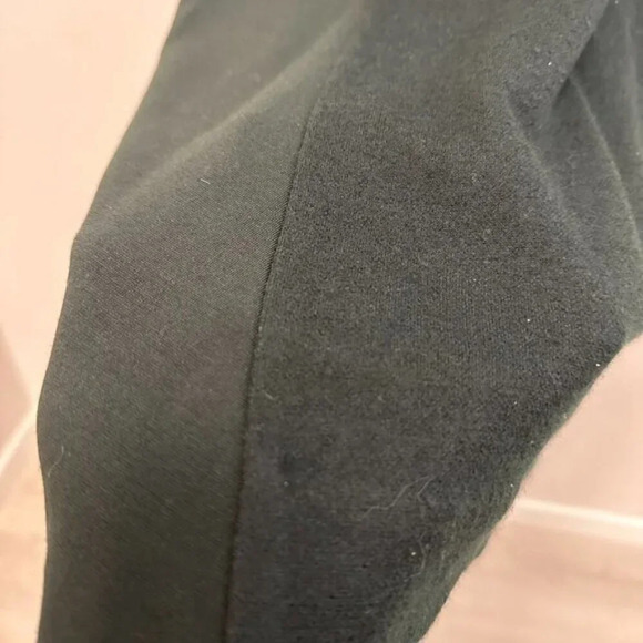 COS Wool Cotton Blend A-Line Long Sleeve Shift Jersey Dress Wool Panel Green M - Picture 9 of 16